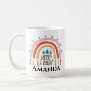 Frohe und helle Regenbogenfeste Kaffeetasse