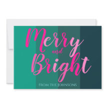 Frohe und helle Rosa und grüne Weihnachten