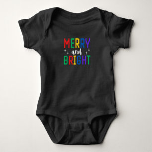Frohe und helle Weihnachten Baby Strampler