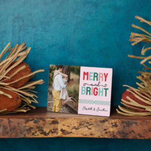 Frohe und helle Weihnachten Fotoplatte