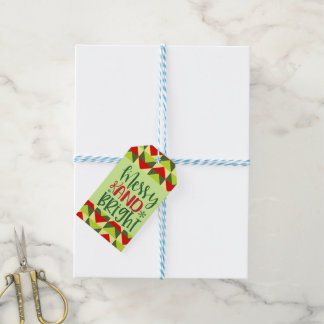 Frohe und helle Weihnachten Geschenkanhänger