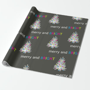 Frohe und helle Weihnachten Geschenkpapier