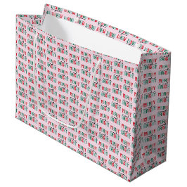 Frohe und helle Weihnachten Große Geschenktüte