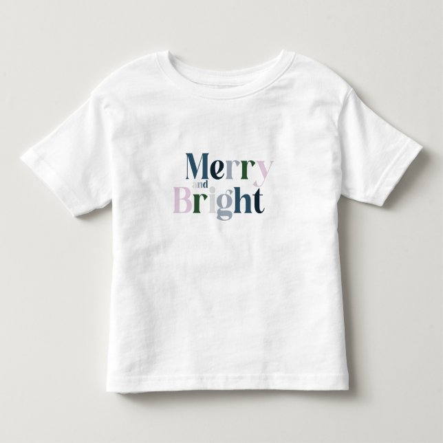 Frohe und helle Weihnachten Kleinkind T-shirt (Vorderseite)