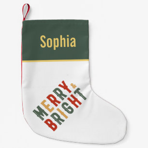 Frohe und helle Weihnachten Party Kleiner Weihnachtsstrumpf