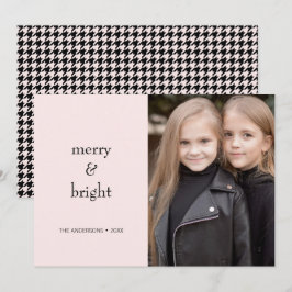 Frohe und helle Weihnachten Rosa und Schwarzes Fot