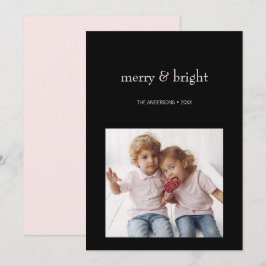 Frohe und helle Weihnachten Rosa und Schwarzes Fot