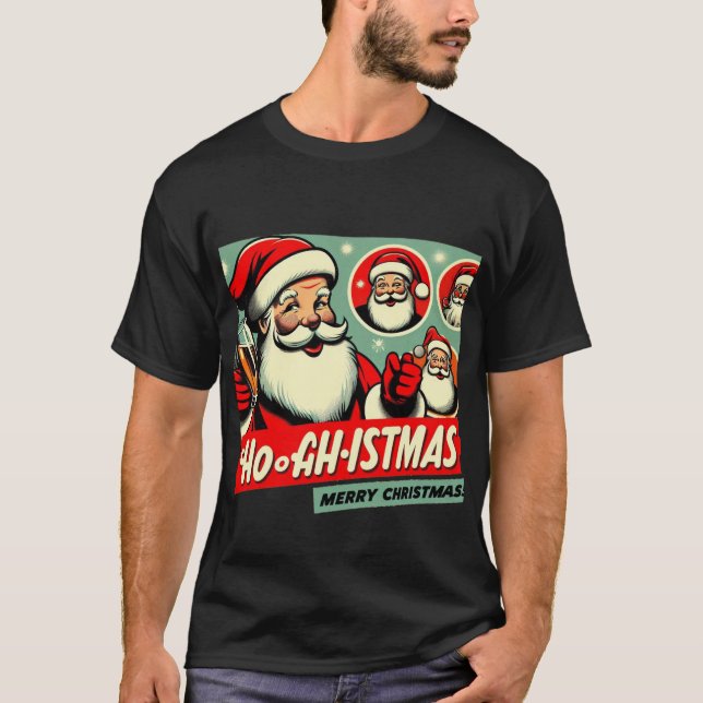 Frohe und helle Weihnachten T - Shirt (Vorderseite)