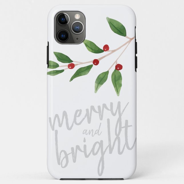 Frohe und helle Weihnachten Winterberry Case-Mate iPhone Hülle (Rückseite)