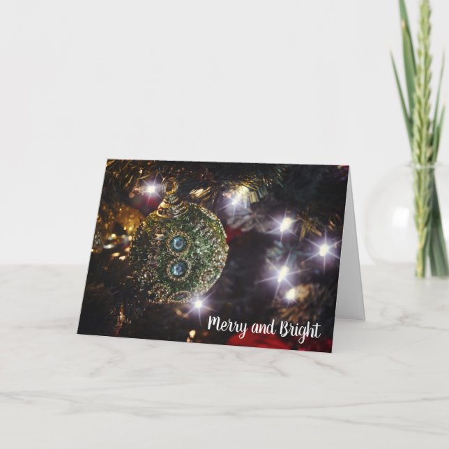 Frohe und helle Weihnachtsausstellung Karte (Vorderseite)