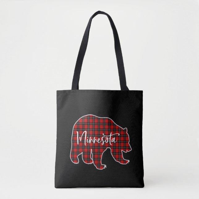 Frohe und helle Weihnachtsbeleuchtung Xmas Minneso Tasche (Vorderseite)