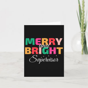 Frohe und helle Weihnachtsberater Karte