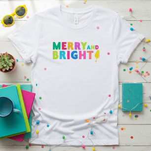 Frohe und helle Weihnachtsbrille T-Shirt