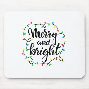 Frohe und helle Weihnachtsfamilie Pajamas Matching Mousepad