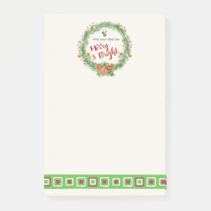 Frohe und helle Weihnachtsfeier Post-it Klebezettel