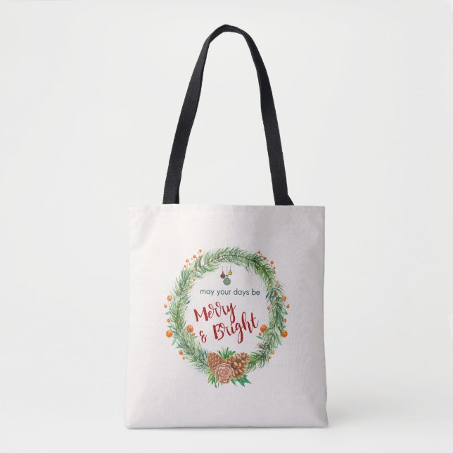 Frohe und helle Weihnachtsfeier Tasche (Vorderseite)