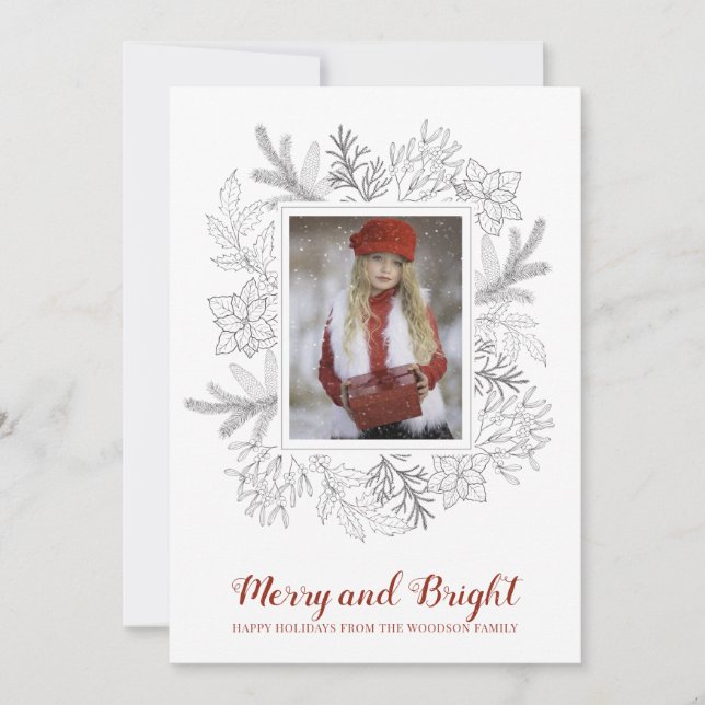 Frohe und helle Weihnachtsfeiertage Foto (Vorderseite)