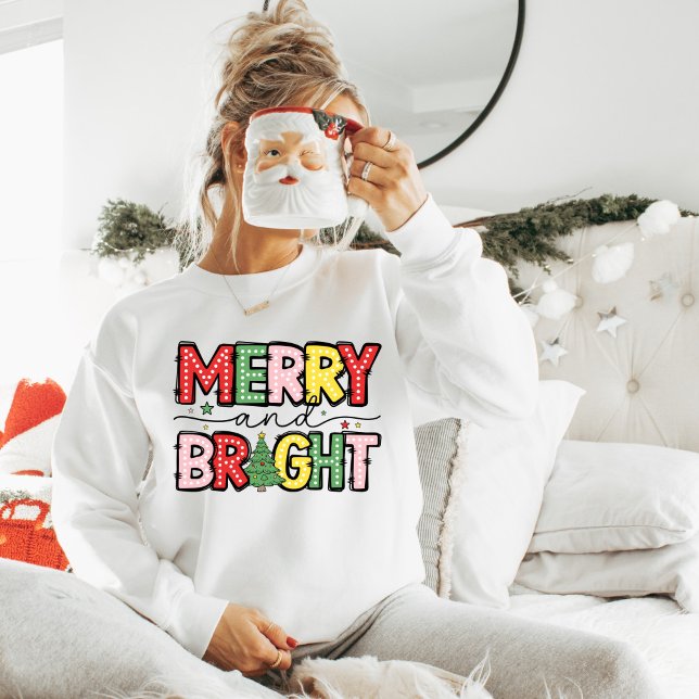 Frohe und helle Weihnachtsfeiertage Sweatshirt (Von Creator hochgeladen)