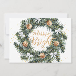 Frohe und helle Weihnachtsfeiertagskarte Feiertagskarte