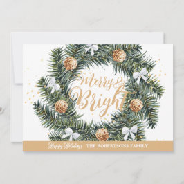 Frohe und helle Weihnachtsfeiertagskarte Feiertagskarte