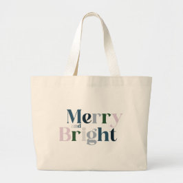 Frohe und helle Weihnachtsgeschäfte Jumbo Stoffbeutel