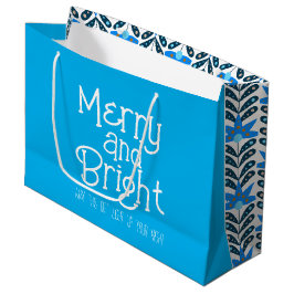 Frohe und helle Weihnachtsgeschenke Große Geschenktüte