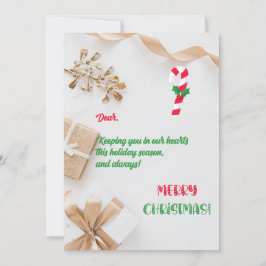 Frohe und helle Weihnachtskarte Dankeskarte