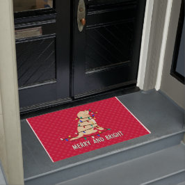 Frohe und helle Weihnachtsleuchten Doormat Fußmatte