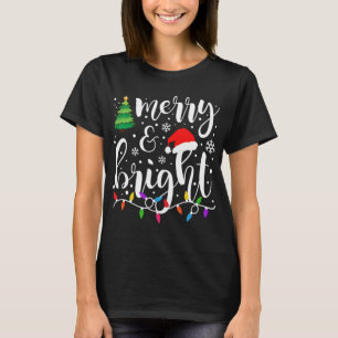 Frohe und helle Weihnachtsleuchten Funny Family Ch T-Shirt