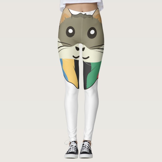 Frohe und leichte Hamster Leggings (Vorderseite)
