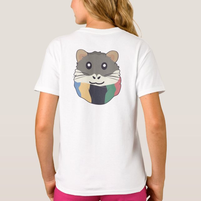 Frohe und leichte Hamster T-Shirt (Rückseite)