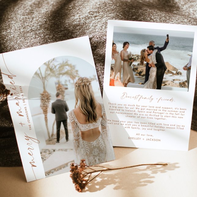 Frohe und Verheiratete Weihnachtskarte | Boho Card Einladung (Von Creator hochgeladen)