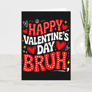 Frohe Valentins-Brüder-Herz-Liebe-Valentin-Jungs M Karte