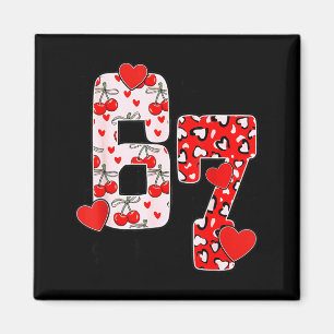 Frohe Valentinstag 67 Meme-Herzen Coquette-Schleif Magnet