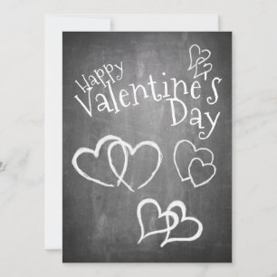 Frohe Valentinstag auf einer Tafel