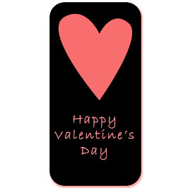 Frohe Valentinstag Aufkleber | Rosa Herz Liebe