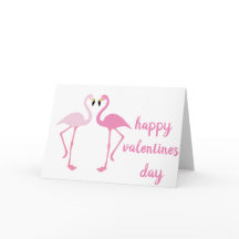 Frohe Valentinstag Flamingos