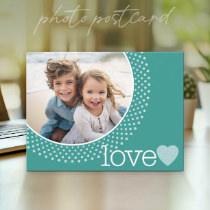 Frohe Valentinstag-Foto Feiertagspostkarte
