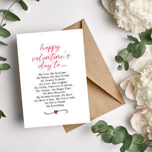 Frohe Valentinstag-Gedicht Feiertagskarte
