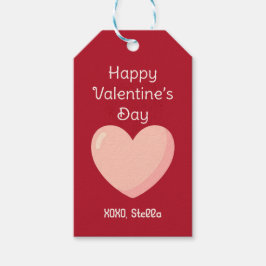 Frohe Valentinstag-Geschenkkarte Geschenkanhänger