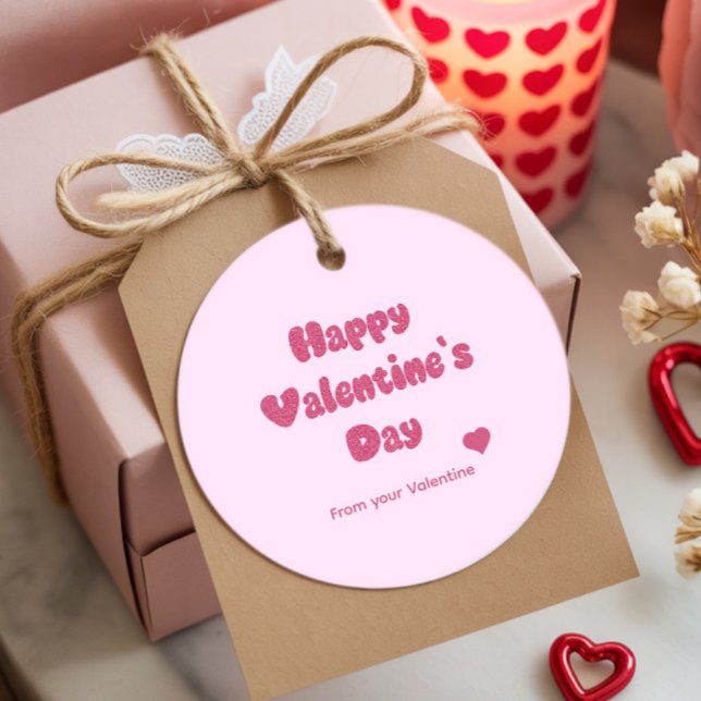 Frohe Valentinstag Glitter-Anhänger Geschenkanhänger (Von Creator hochgeladen)