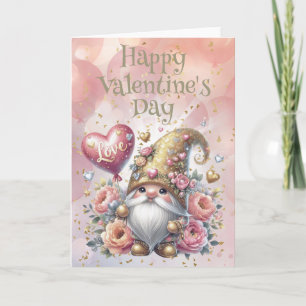 Frohe Valentinstag-Gnome Karte