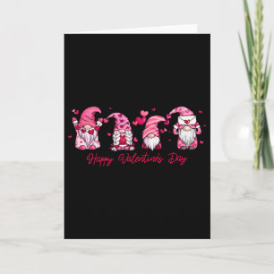 Frohe Valentinstag-Gnome mit Herz süße Gnome Karte