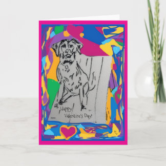 Frohe Valentinstag-Grußkarte Feiertagskarte