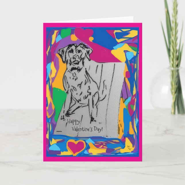 Frohe Valentinstag-Grußkarte Feiertagskarte (Vorderseite)