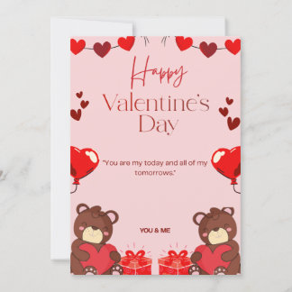Frohe Valentinstag-Grußkarte Feiertagskarte