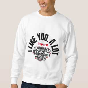 Frohe Valentinstag Herz Design Sweatshirt