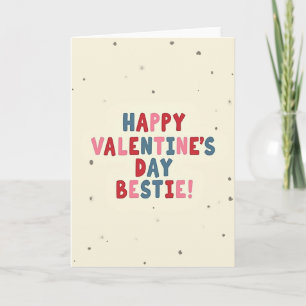 Frohe Valentinstag Karte für beste Freundin