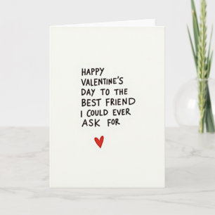 Frohe Valentinstag Karte für den besten Freund