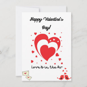 “Frohe Valentinstag-Karte – Romantische Liebesbots